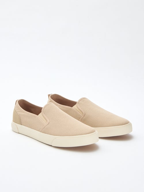 Baskets basses slip-on en mesh - Kiabi
