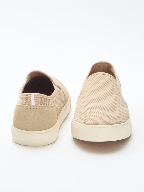 Baskets basses slip-on en mesh - Kiabi