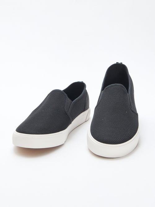 Baskets basses slip-on en mesh - Kiabi