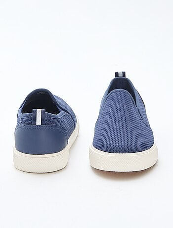 Baskets basses slip-on en mesh uni