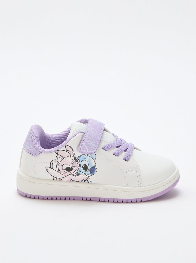 Baskets basses 'Stitch' Blanc - Kiabi
