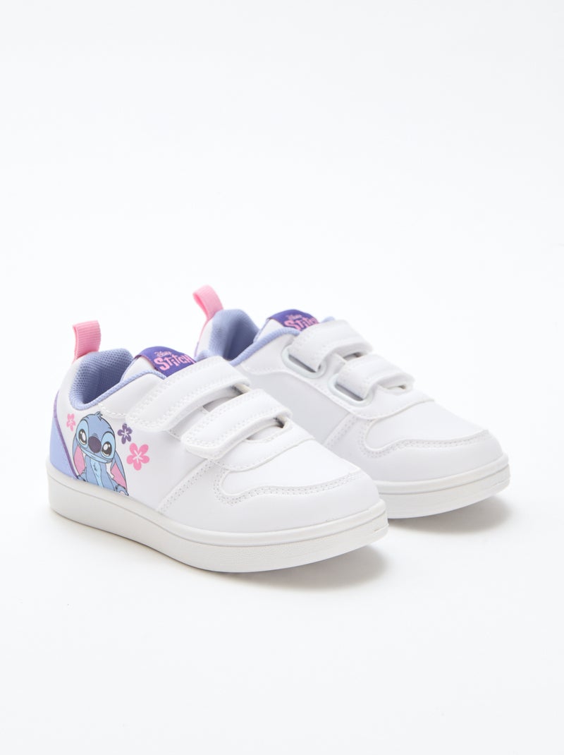 Baskets basses 'Stitch' 'Disney' Blanc - Kiabi