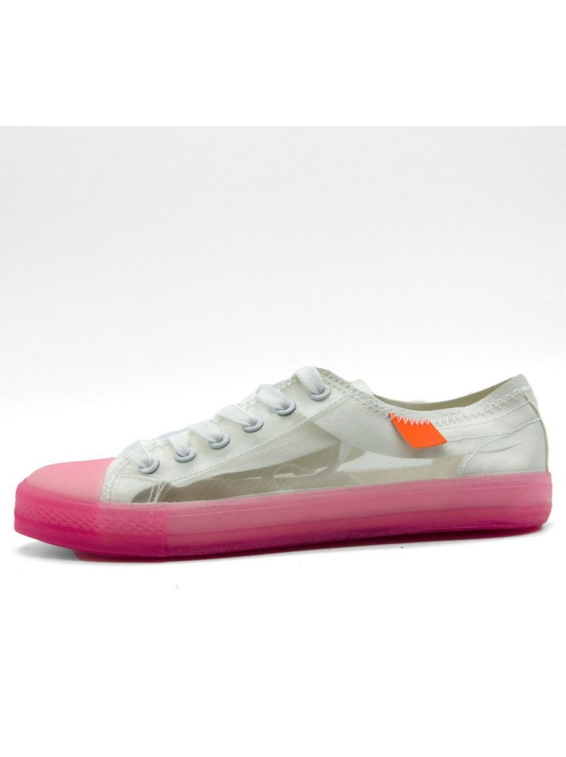 Baskets basses transparentes Kebello Rose - Kiabi