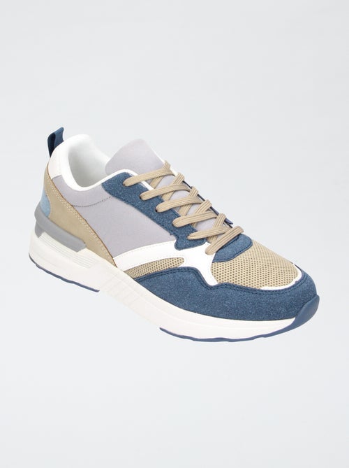 Baskets basses tricolore - Kiabi
