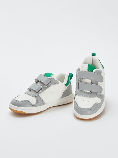 Baskets basses tricolores - Kiabi