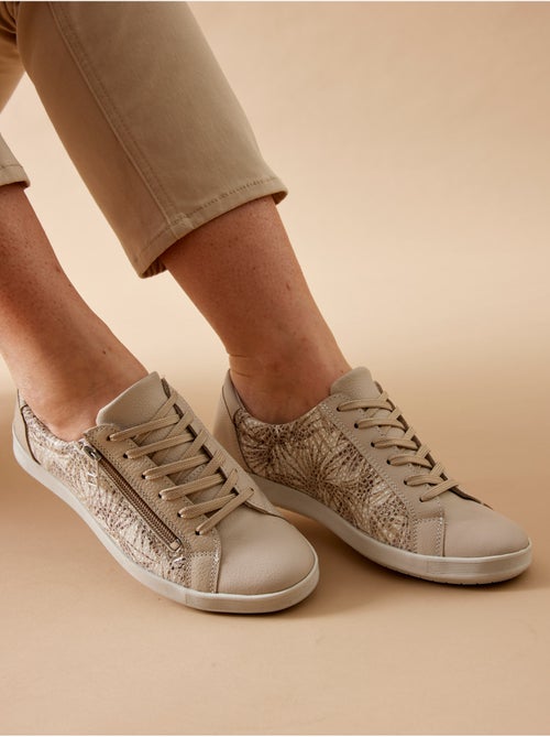 Baskets basses zippées et lacées - PEDICONFORT - Kiabi