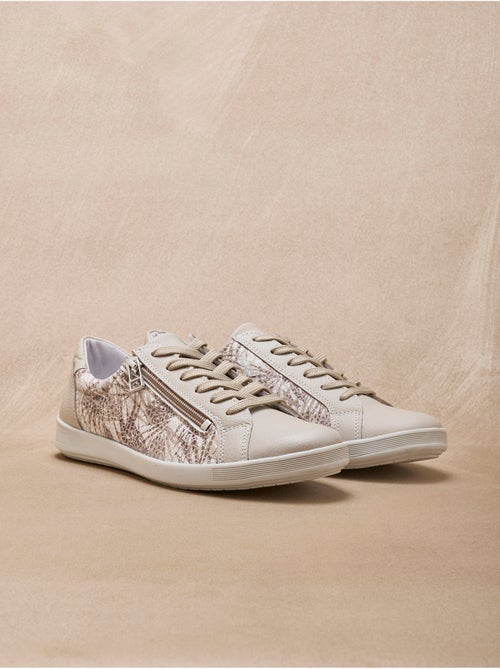 Baskets basses zippées et lacées - PEDICONFORT - Kiabi