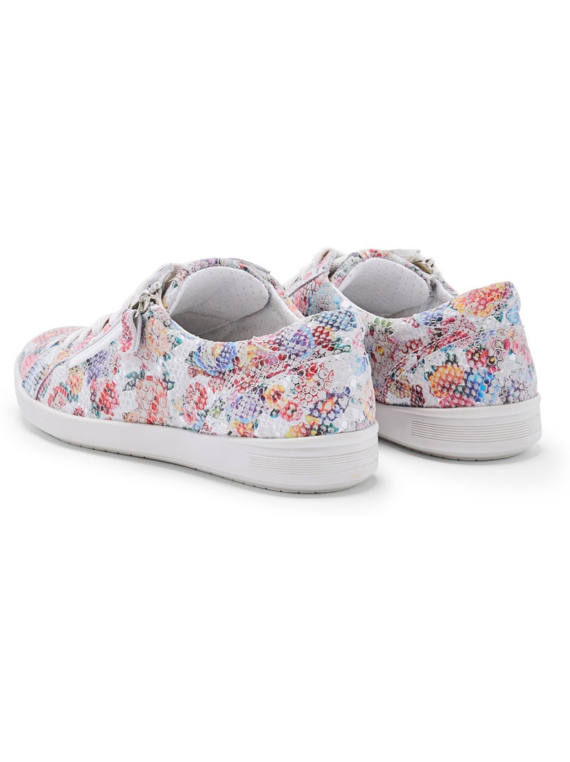 Baskets basses zippées et lacées - PEDICONFORT Multicolore - Kiabi