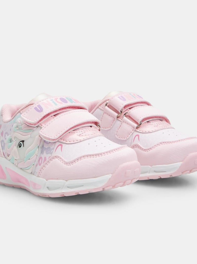 Baskets BATA Bubblegummers en tissu confortables Rose - Kiabi