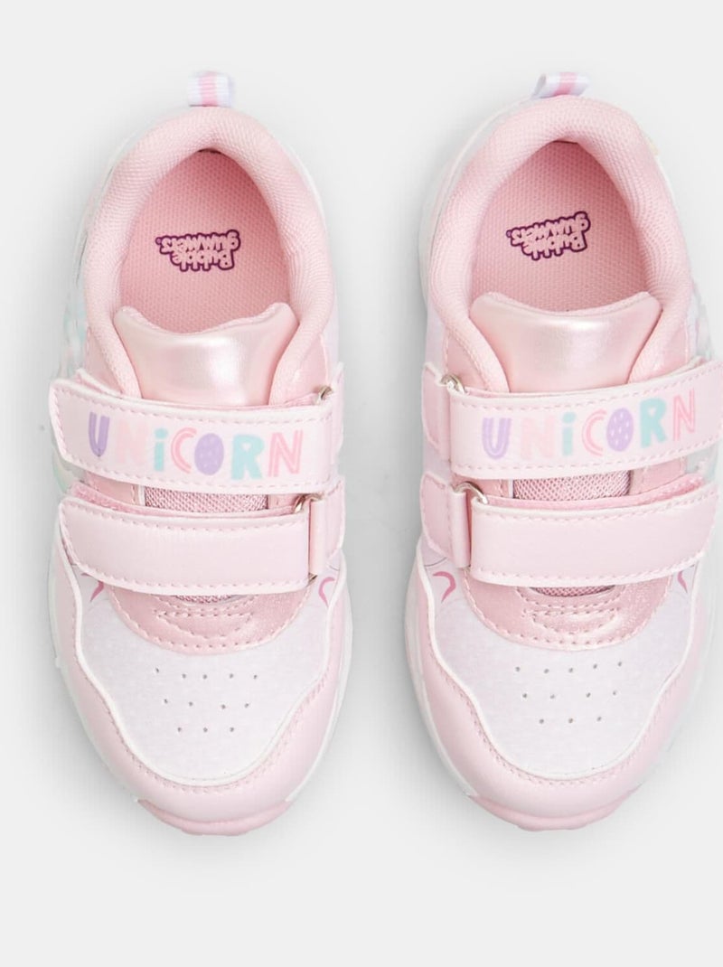 Baskets BATA Bubblegummers en tissu confortables Rose - Kiabi