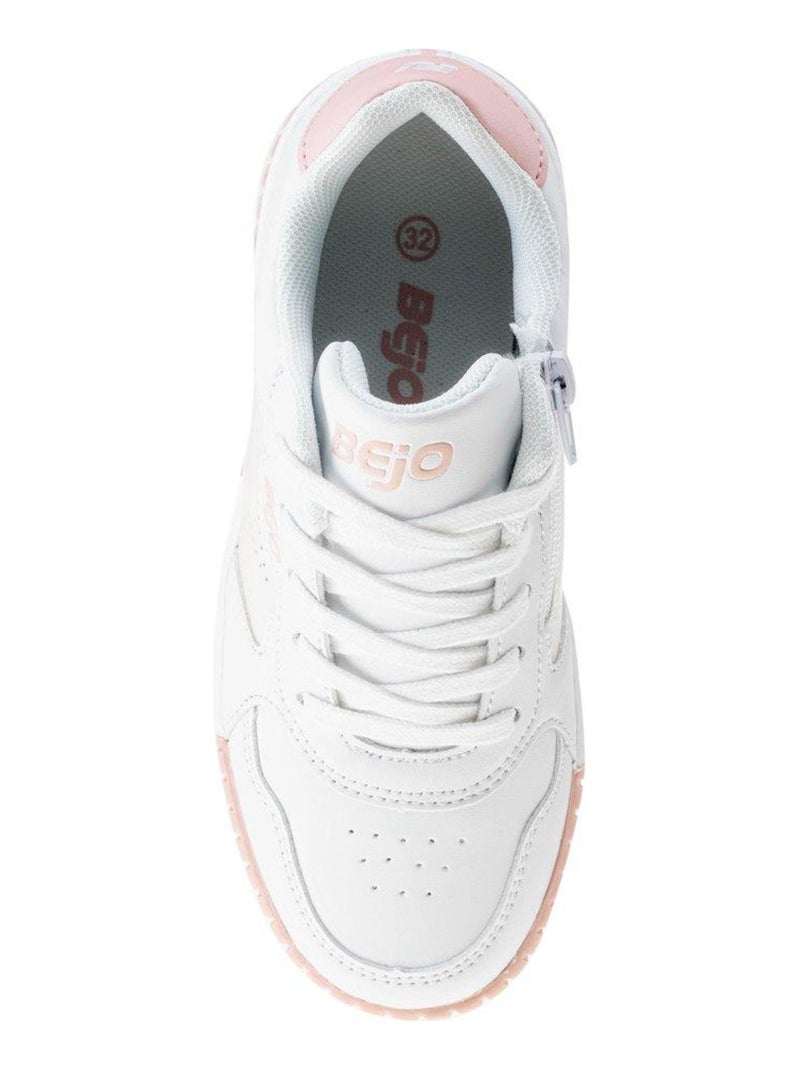 Baskets bates - bejo Blanc Rose - Kiabi
