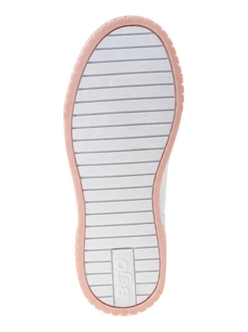 Baskets bates - bejo Blanc Rose - Kiabi