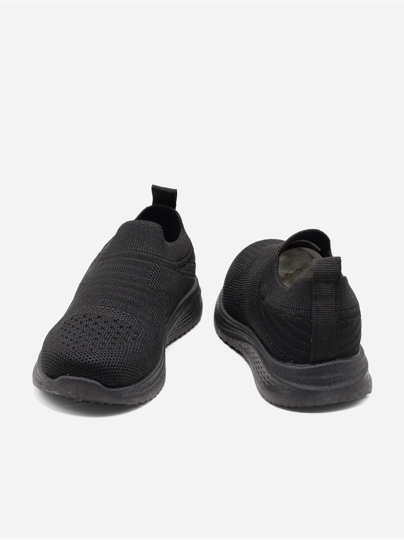 Baskets Bébé à enfiler Noir - Kiabi