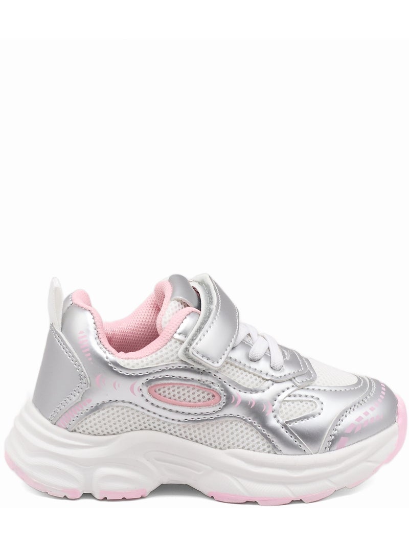 Baskets Bébé a lacets Rose - Kiabi