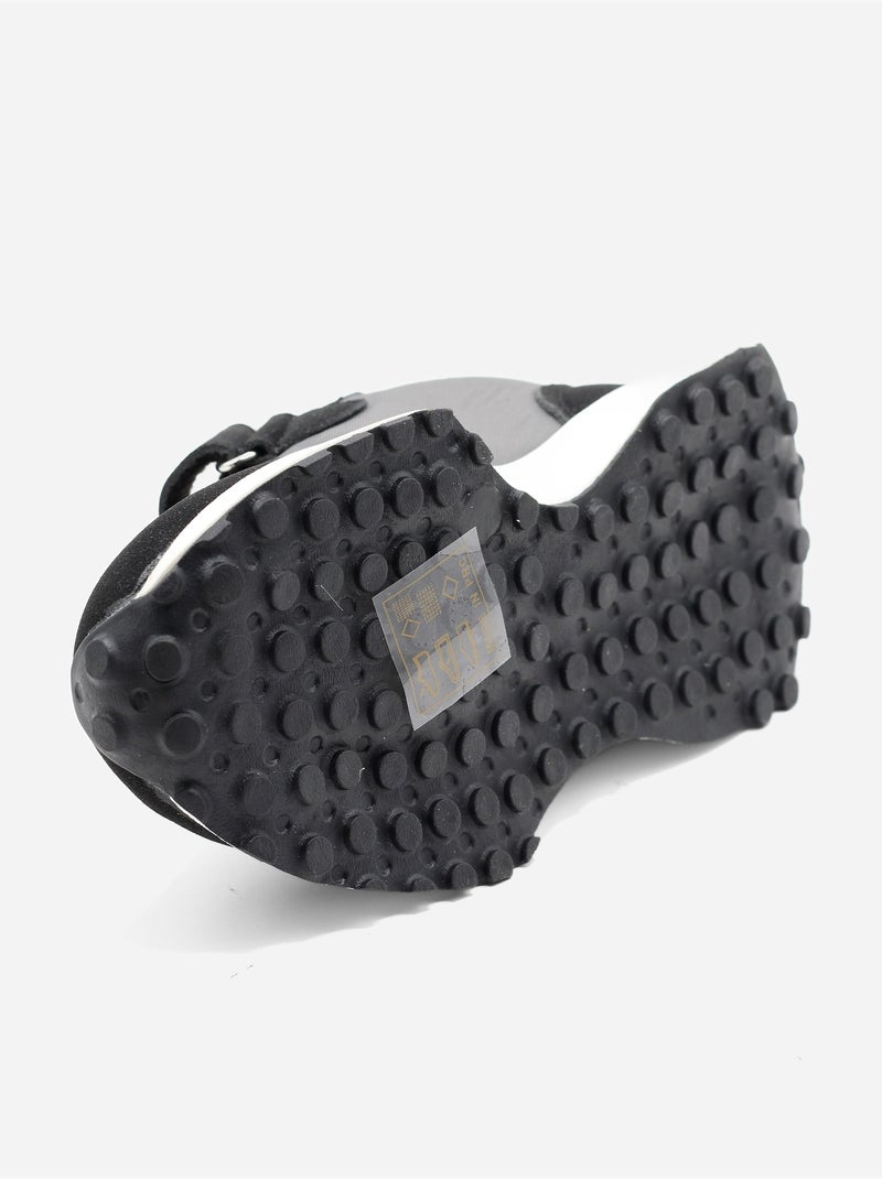 Baskets Bébé à scratch - Rock and Joy Noir - Kiabi