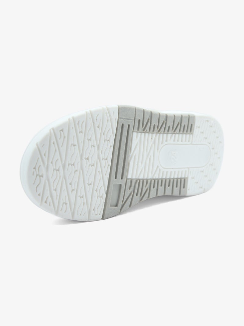 Baskets Bébé à scratch Blanc - Kiabi