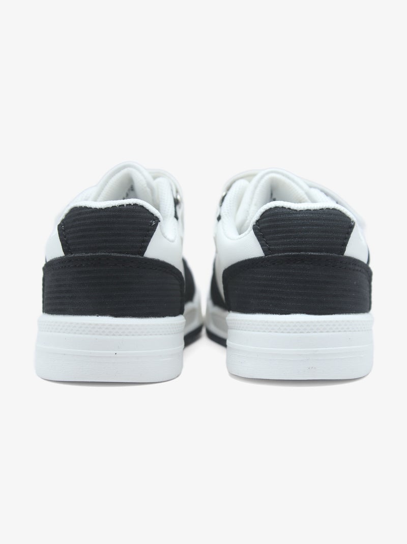 Baskets Bébé à scratch Noir - Kiabi