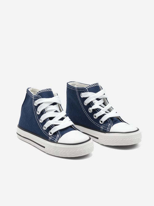 Baskets Bébé montantes à lacets - Kiabi