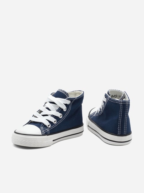 Baskets Bébé montantes à lacets - Kiabi