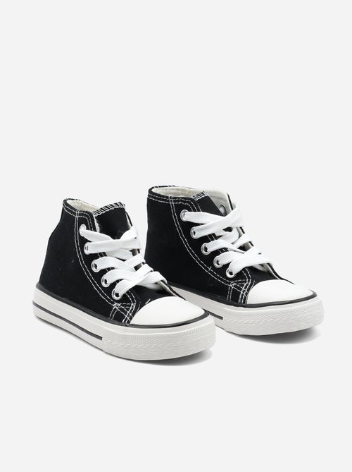 Baskets Bébé montantes à lacets - Kiabi