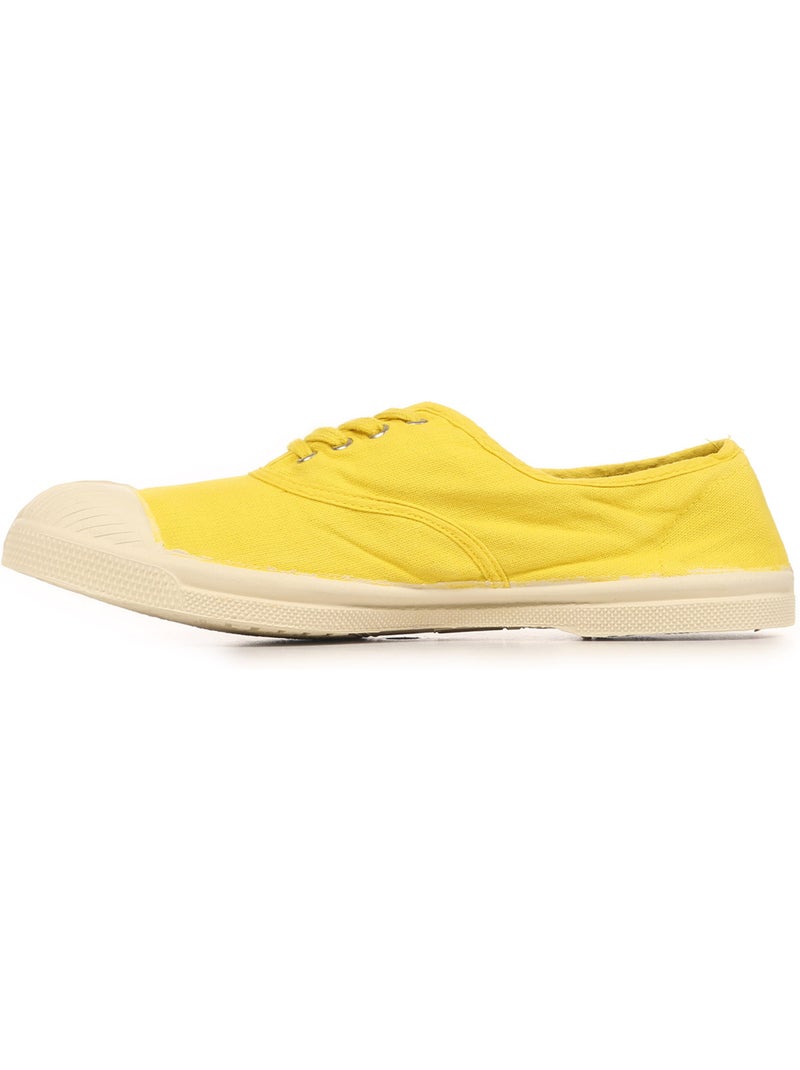 Baskets Bensimon Tennis Lacet Jaune - Kiabi