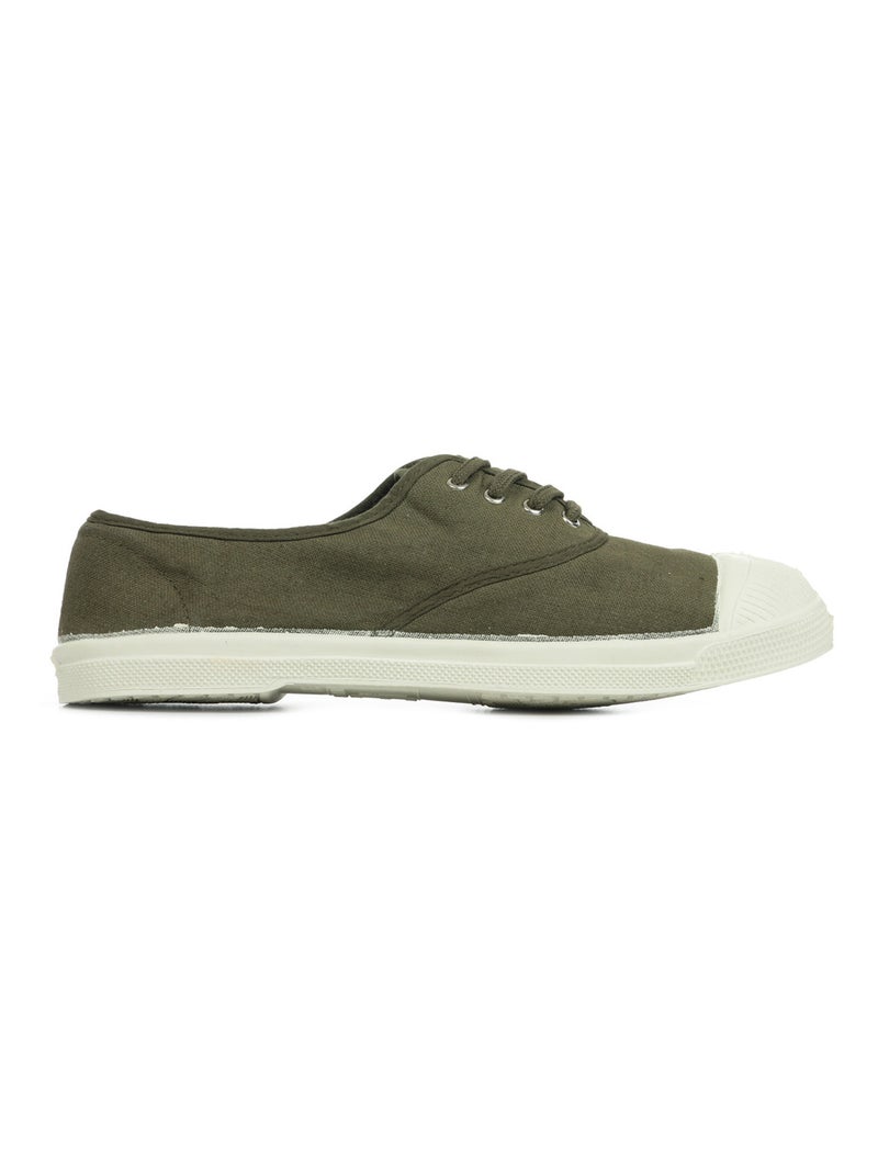 Baskets Bensimon Tennis Lacets Kaki Kaki - Kiabi