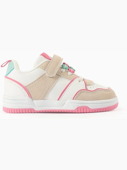 Baskets bi-matière à fleurs décoratives - Kiabi