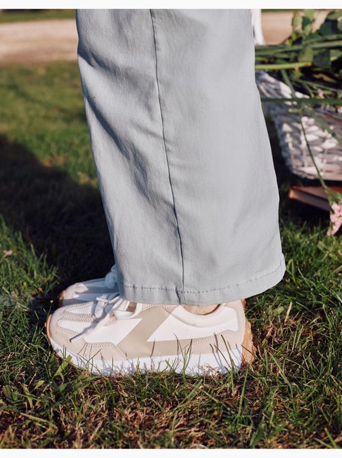 Baskets bi-matière à lacets Superlight Runner - Kiabi