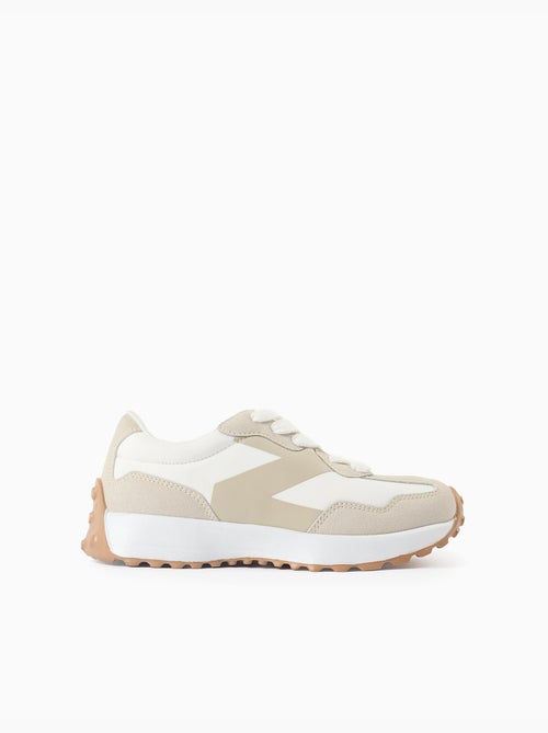 Baskets bi-matière à lacets Superlight Runner - Kiabi