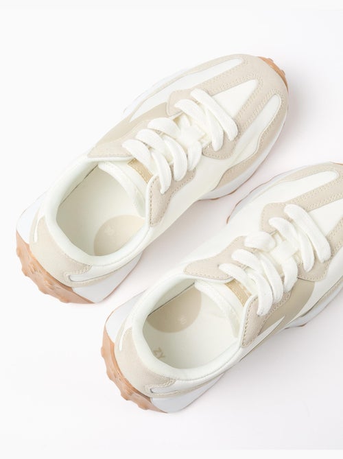 Baskets bi-matière à lacets Superlight Runner - Kiabi