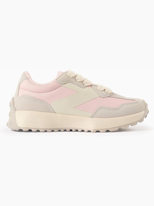 Baskets bi-matière à lacets Superlight Runner - Kiabi