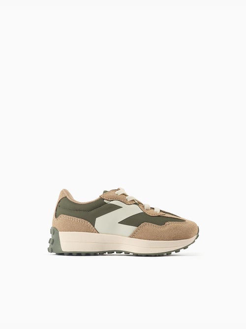 Baskets bi-matière à lacets Superlight Runner - Kiabi
