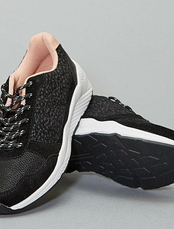 Baskets bi-matière - Kiabi