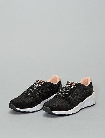 Baskets bi-matière - Kiabi