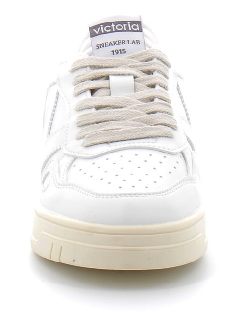 Baskets Blanches Basses à Lacets Pour Femme - Kiabi