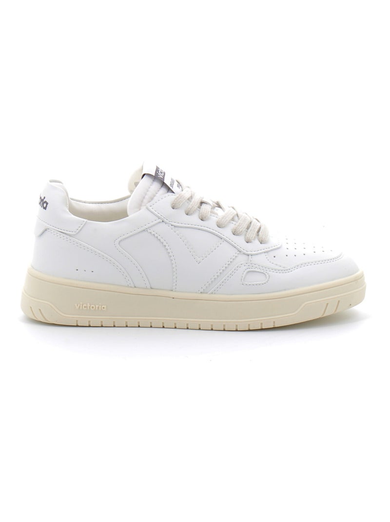 Baskets Blanches Basses à Lacets Pour Femme Blanc - Kiabi