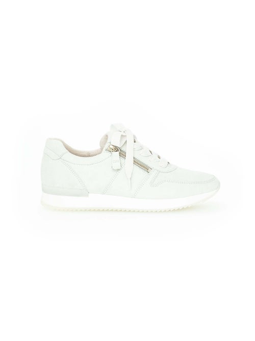 Baskets bleu ciel en cuir - Kiabi