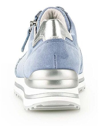 Baskets bleu clair en Nubuck