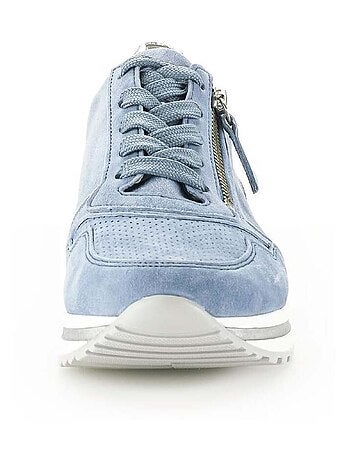 Baskets bleu clair en Nubuck