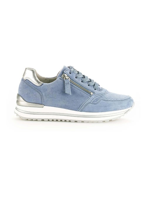 Baskets bleu clair en Nubuck - Kiabi