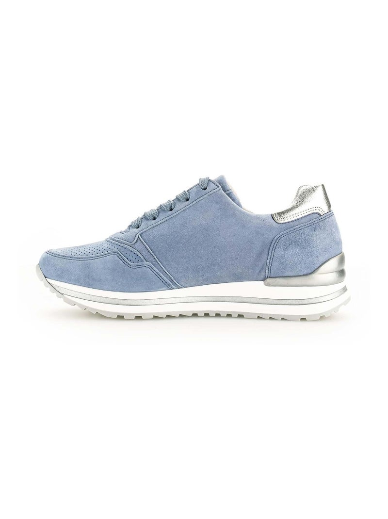 Baskets bleu clair en Nubuck Bleu clair - Kiabi