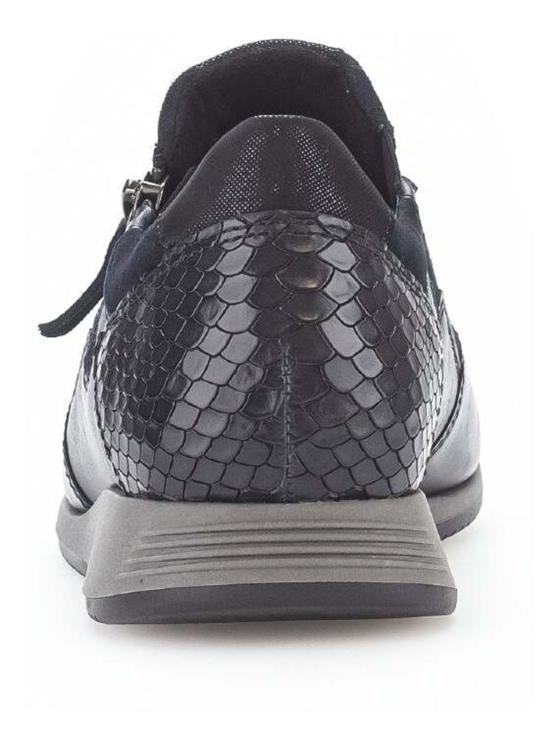 Baskets bleu  en combinaison cuirs Bleu marine - Kiabi