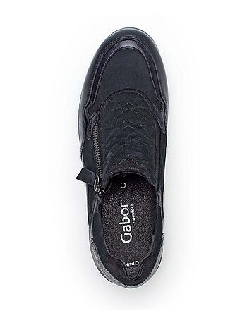 Baskets bleu en combinaison cuirs Gabor