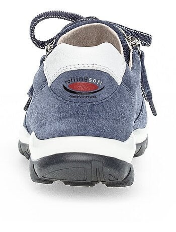 Baskets bleu en daim