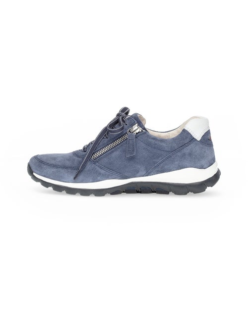 Baskets bleu  en nubuck - Kiabi