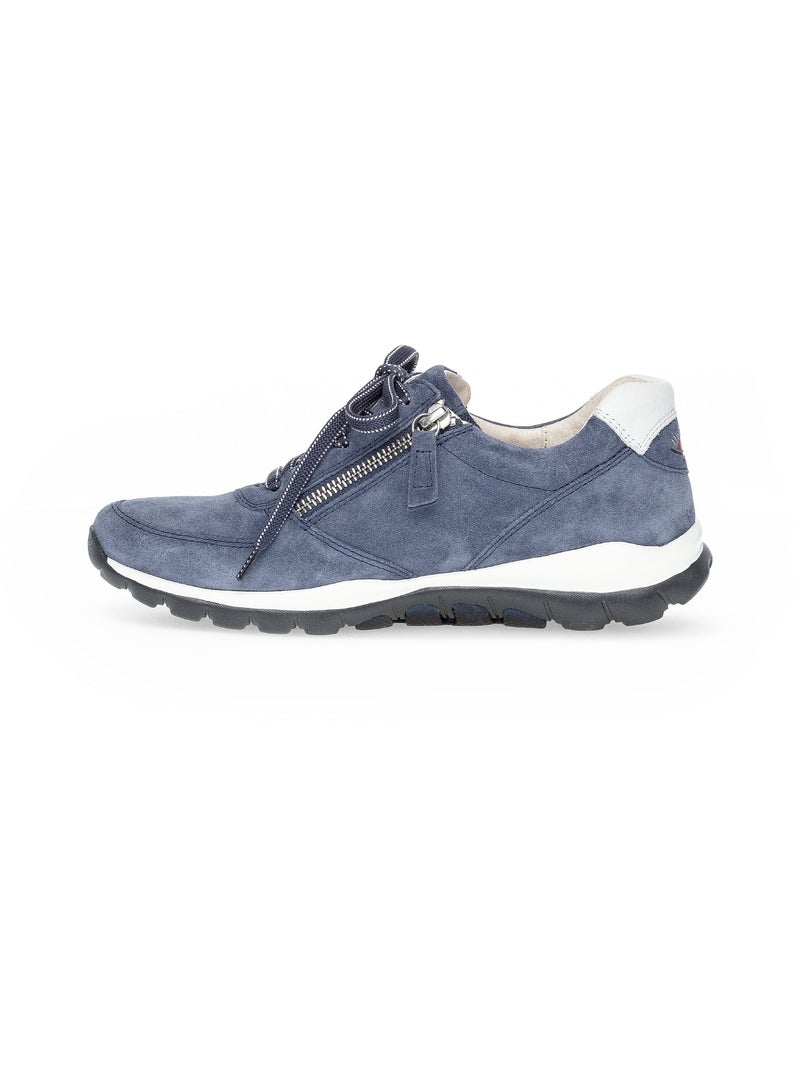 Baskets bleu  en nubuck Bleu marine - Kiabi