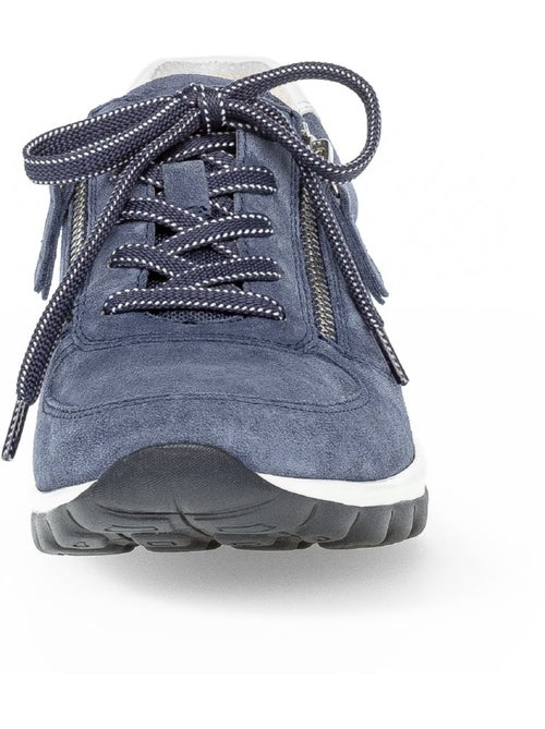 Baskets bleu  en nubuck - Kiabi