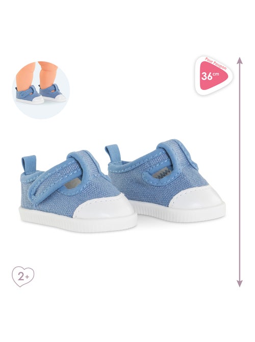 Baskets Bleues pour poupon 36 cm - Kiabi