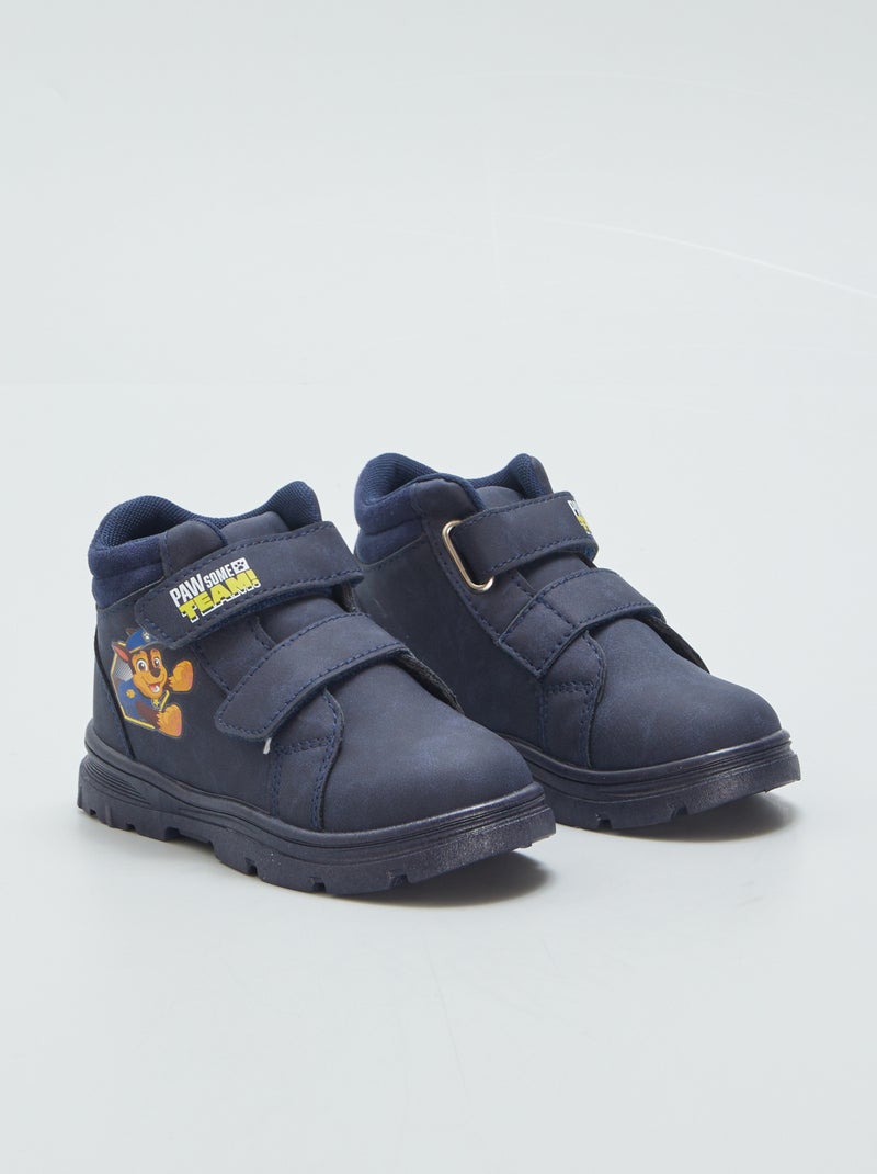 Baskets boots montantes 'Pat' Patrouille' Bleu marine - Kiabi