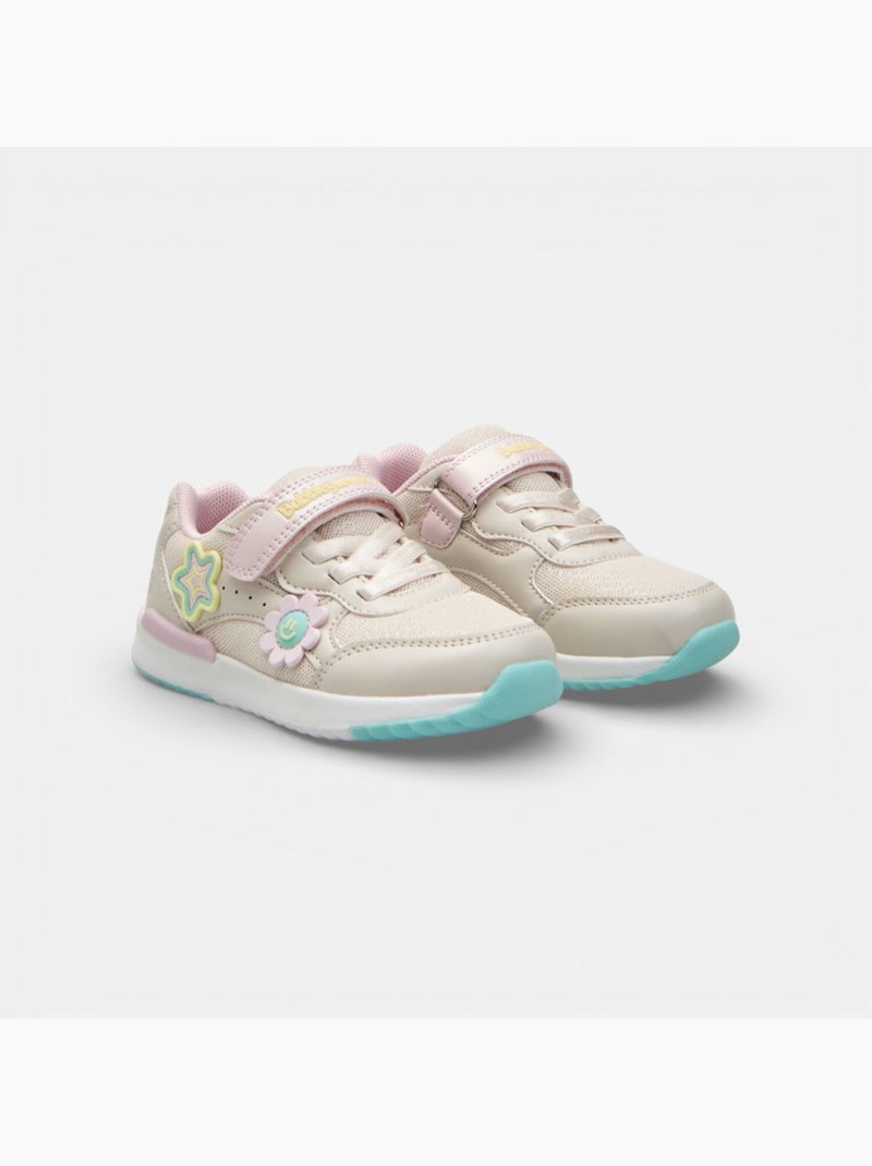Baskets Bubblegummers avec bride velcro Beige - Kiabi